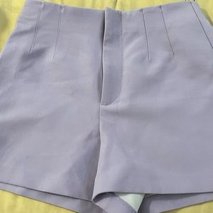 Zara purple linen shorts! Never worn size M